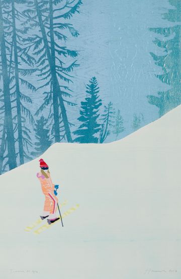 Skier in the mountains.