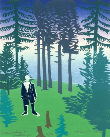 Man in the forest.