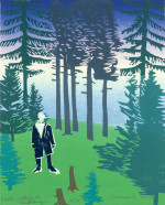Man in the forest