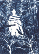 Man in forest